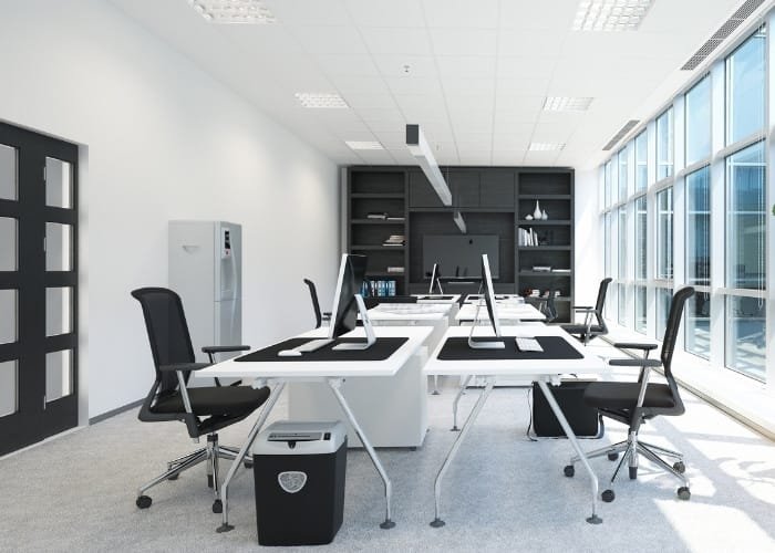 Interior de oficina corporativa o espacio empresarial en Puerto Vallarta